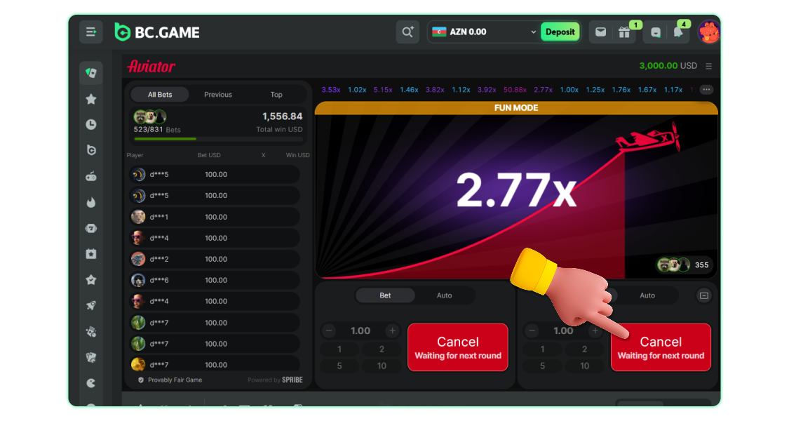 Yeni tur başlayana qədər gözləyin