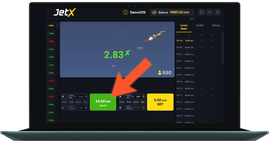 Uduşlarınızı JetX-də nağdlaşdırın
