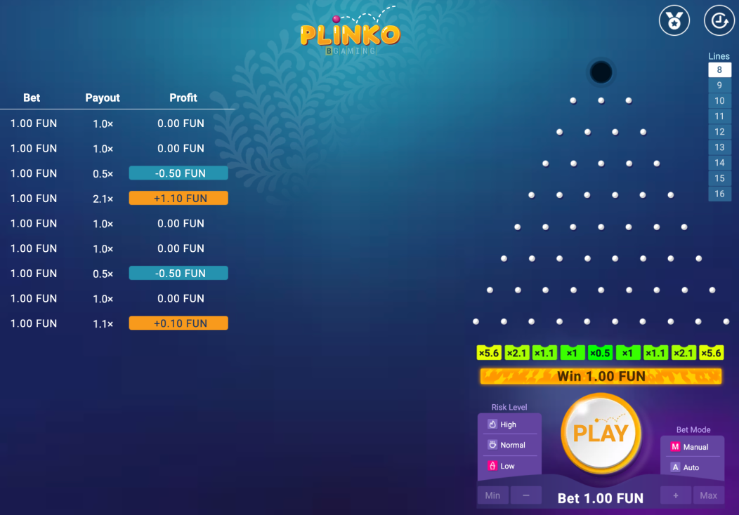 Plinko demo