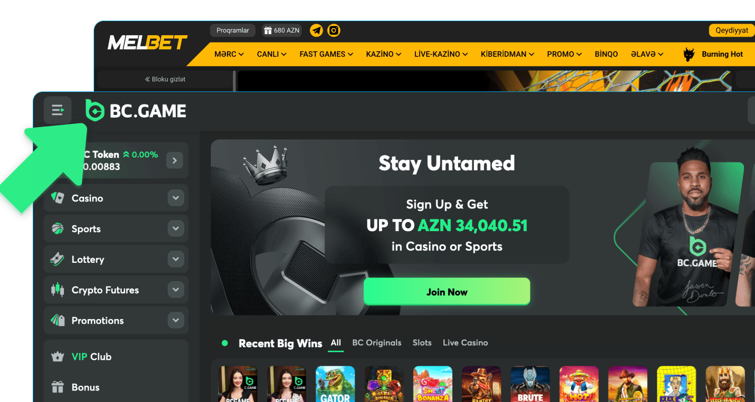 İstədiyiniz sayta keçin