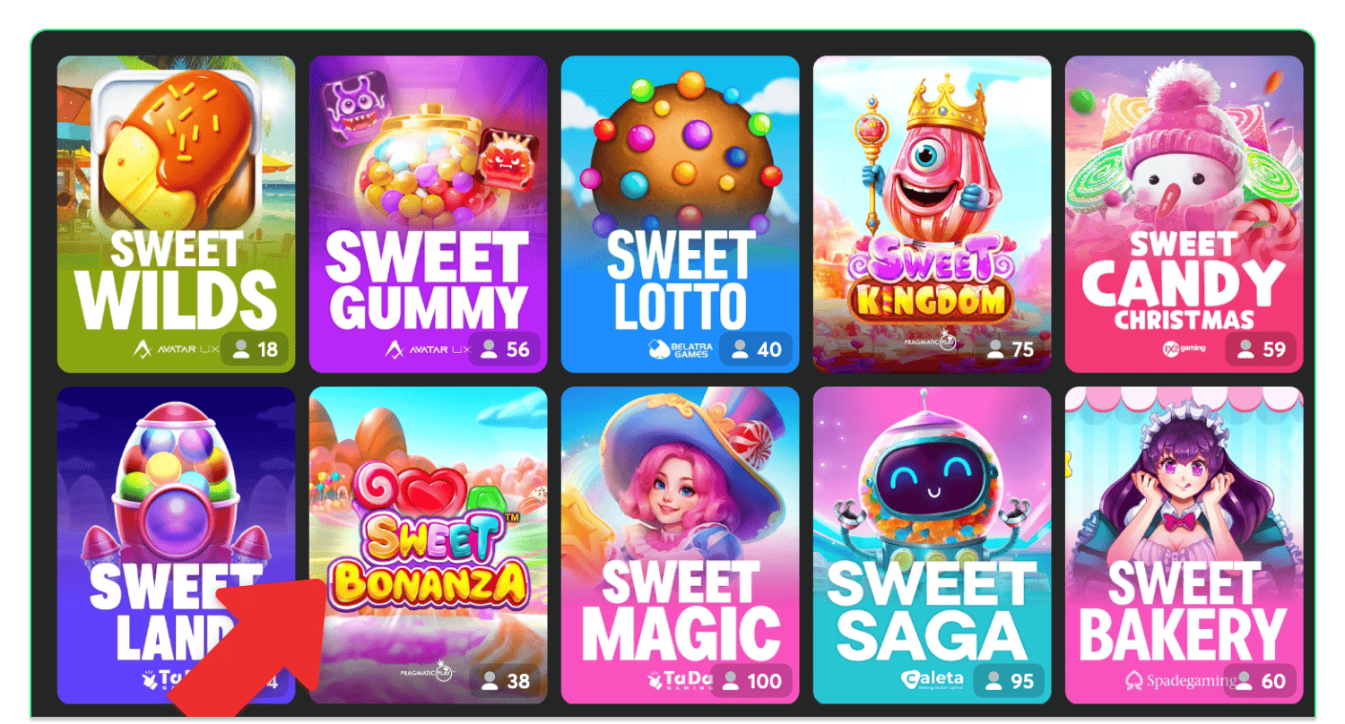 Sweet Bonanza oyununu tapın