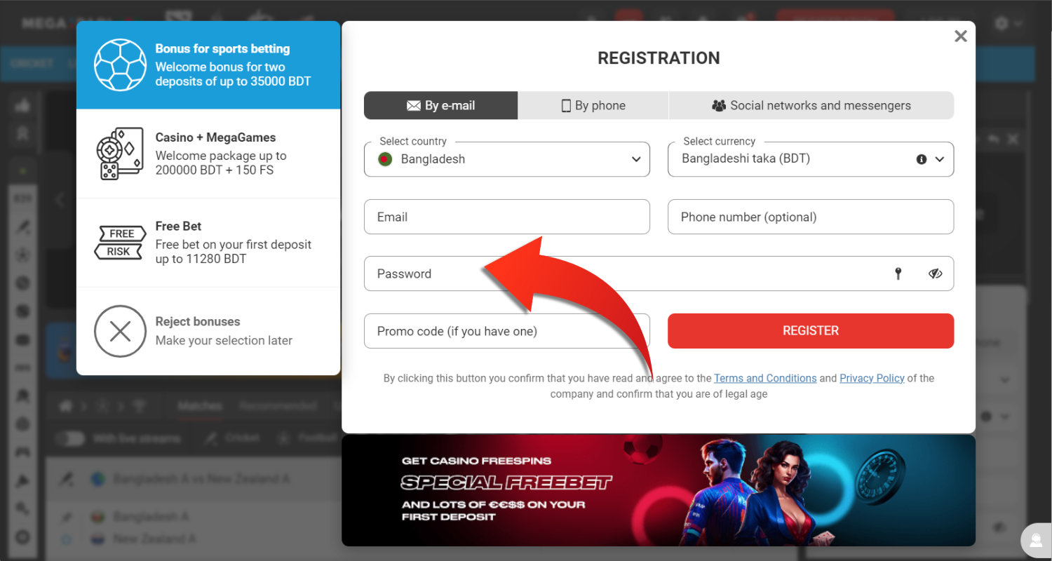 megapari registracion step 5