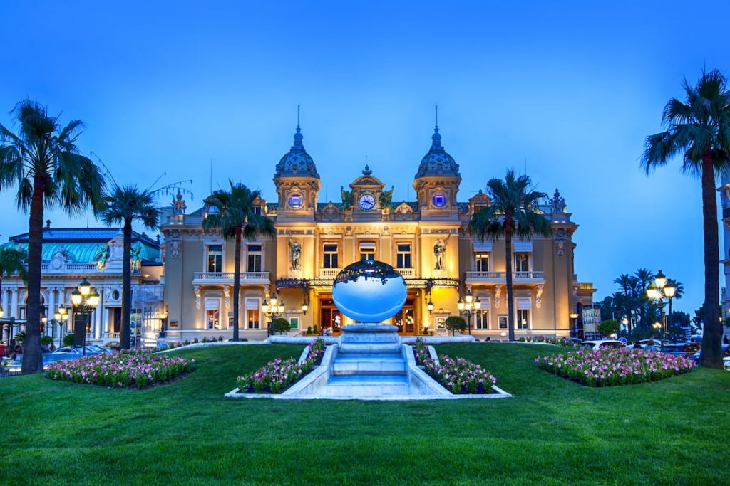 Grand Monte Carlo casino in Monaco.