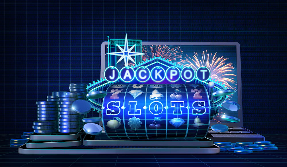 Online jackpot slots illustration