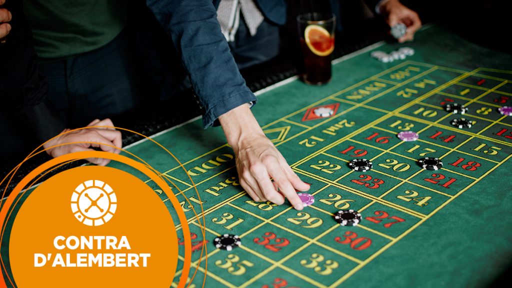 Roulette player using the Contra D'Alembert betting system.