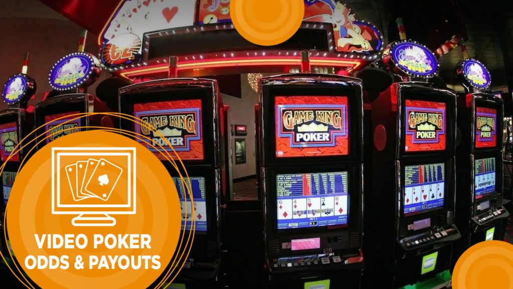 Video poker machines at a casino.