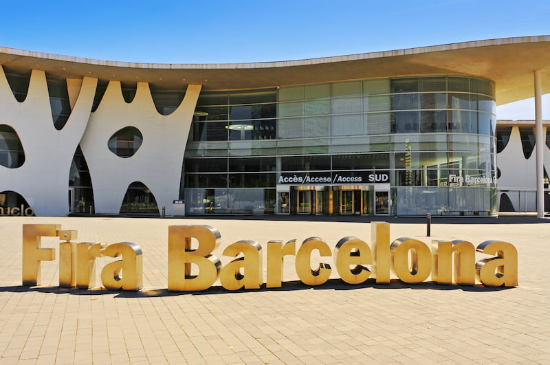 The exterior of the Fira de Barcelona
