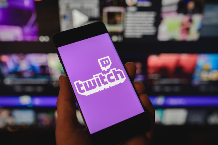 Twitch Logo on Mobile Phone