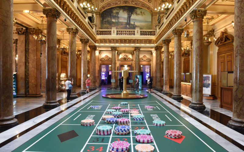 The roulette table at the Monte Carlo Casino, where many famous gamblers in history played, including Charlie Wells