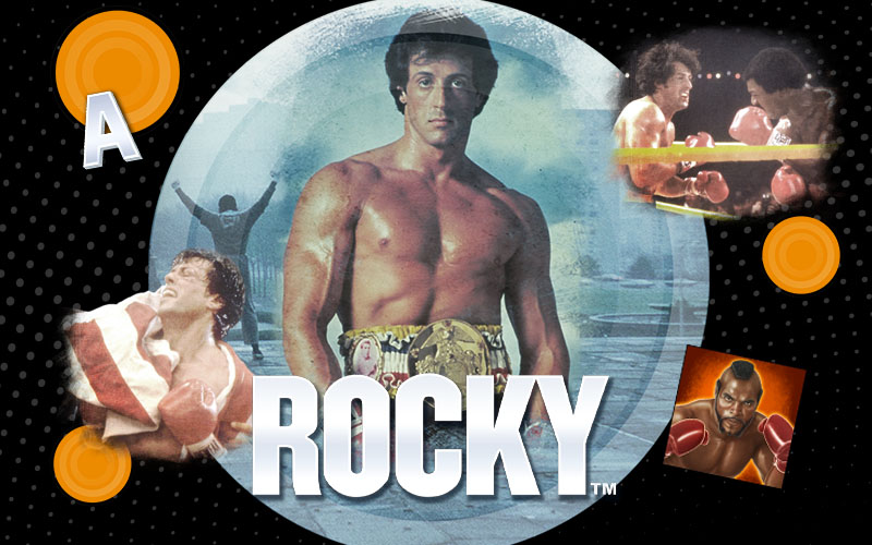 Rocky Balboa boxing theme slot game based on movies Sylvester Stallone Fighting