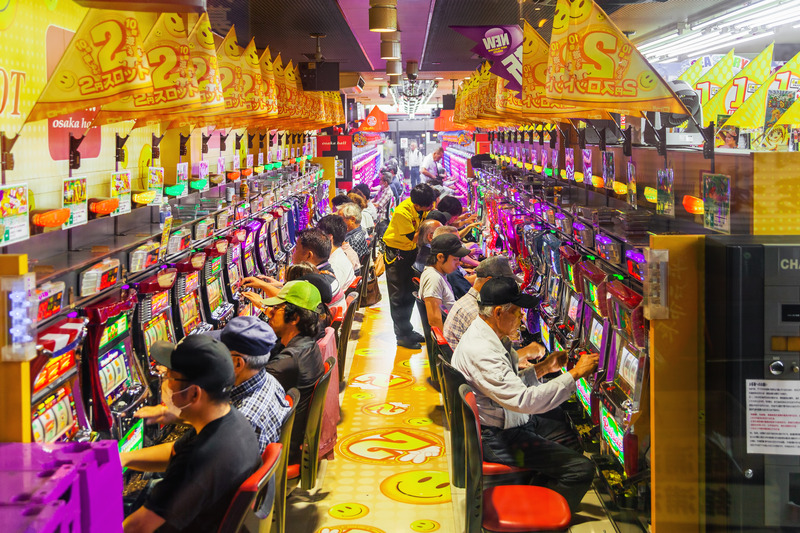 Perjudian Permainan Perjudian Balapan Mesin slot arcade Pachinko Jepang memainkan slot penny