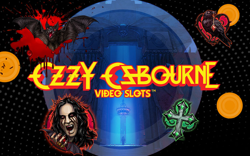 Ozzy Osbourne themed games online casino gambling gaming video slot Black Sabbath metal music video slot game bat cartoon