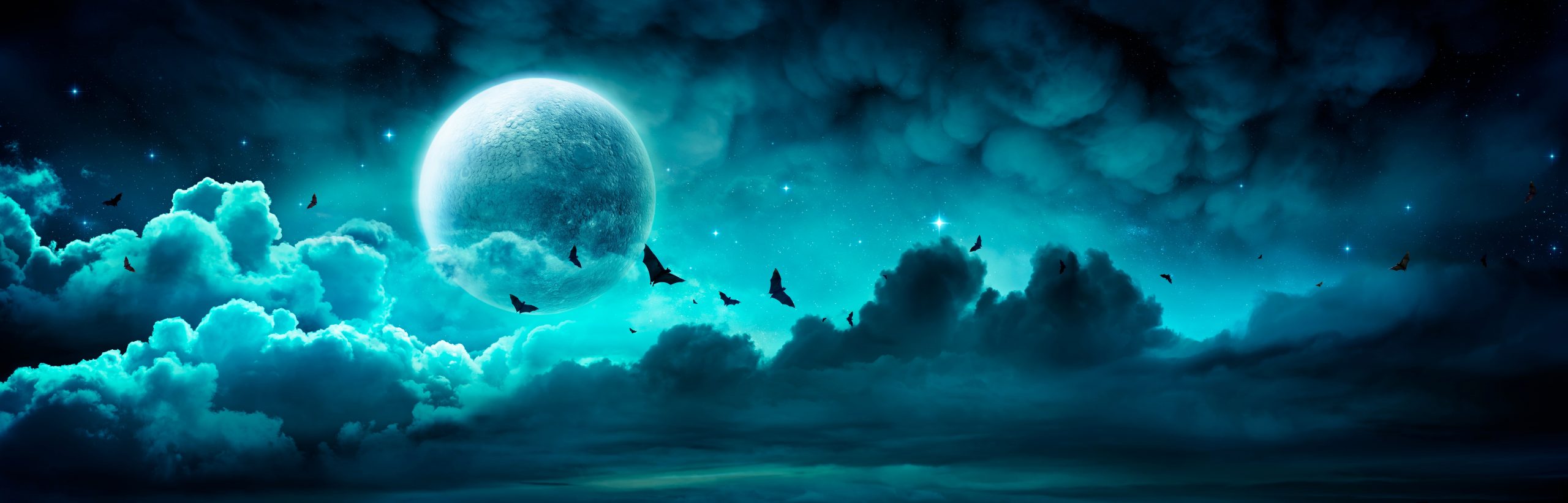 best halloween online slot games, spooky night sky banner