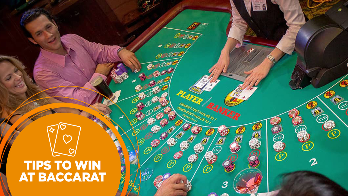 Players at a baccarat table