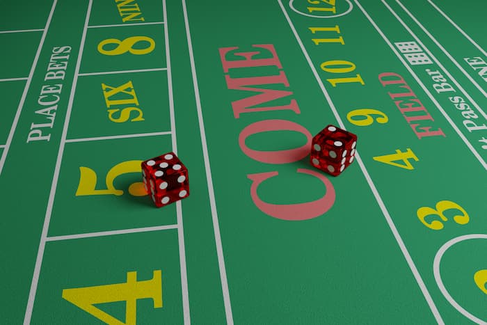 Point bet loses when 7 is rolled in craps.
