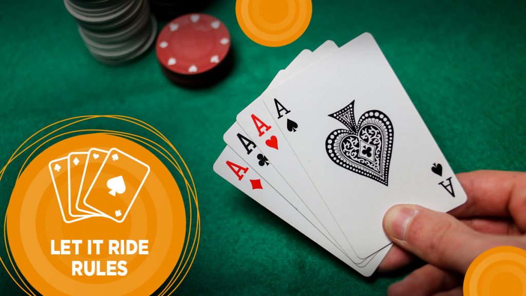 Poker player reveals 4 Aces.