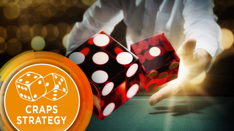 Dealer throws dice to illustrate craps strategy and tips guide.