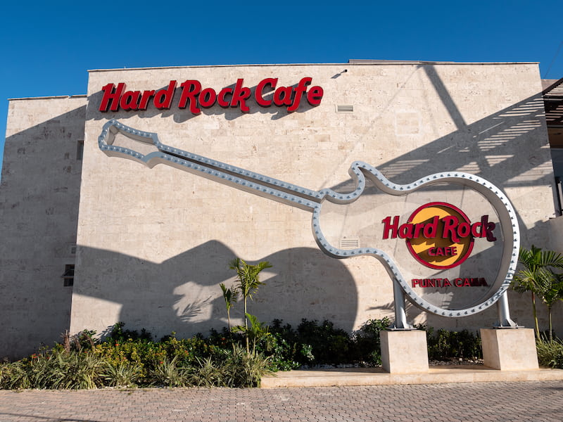 Hard Rock cafe at Punta Cana in the Dominican Republic