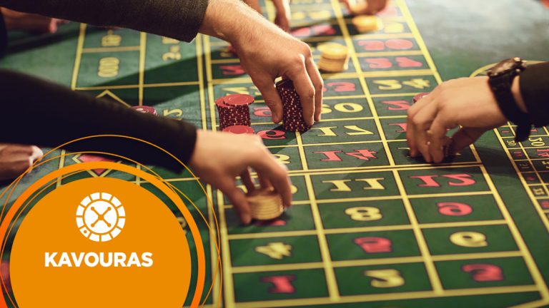 Player using the Kavouras betting system to play roulette.