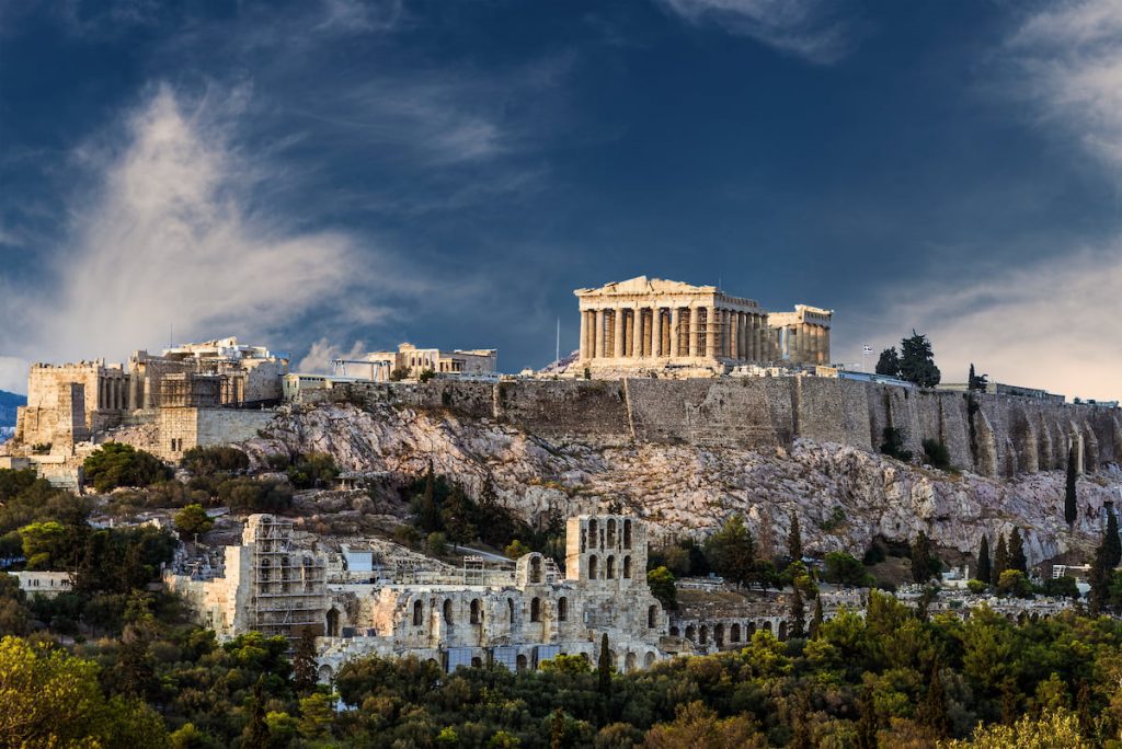 A view of the Athenian acropolis