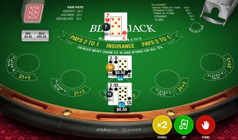 Las apuestas paralelas en el Blackjack