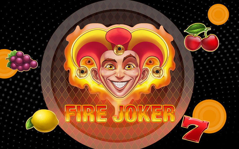 Jester Fire Joker Fruit Machine online gamine cherries lemon 7 BAR slot fire graphics
