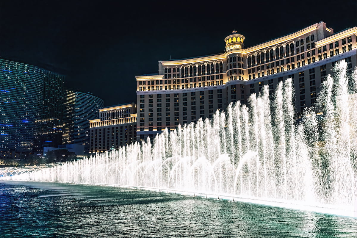 The Bellagio Casino in Vegas, the best land-based casino in the world.