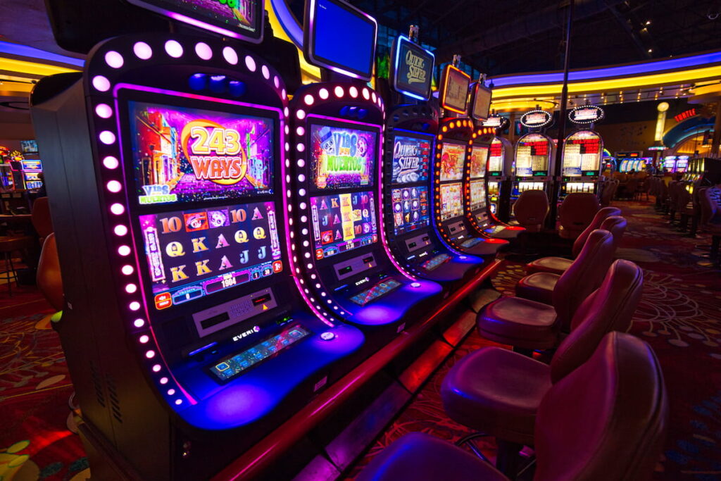 Slot machines in a Las Vegas casino.