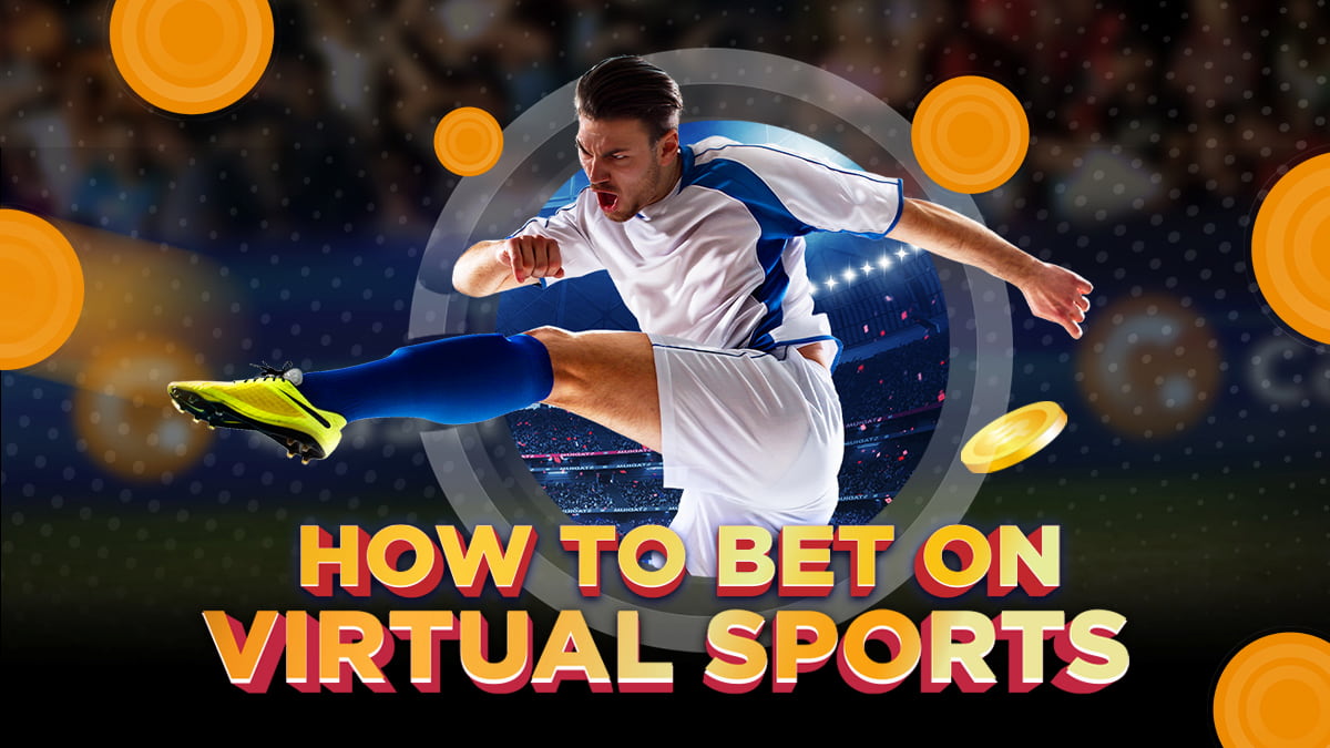 How to Bet on Virtual Sports online casino image of footballer striking a ball.