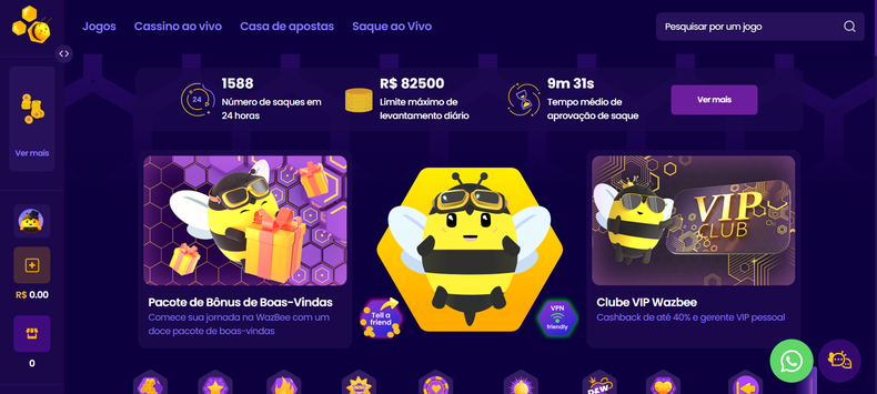 Wazbee cassino Cassino da Wazbee