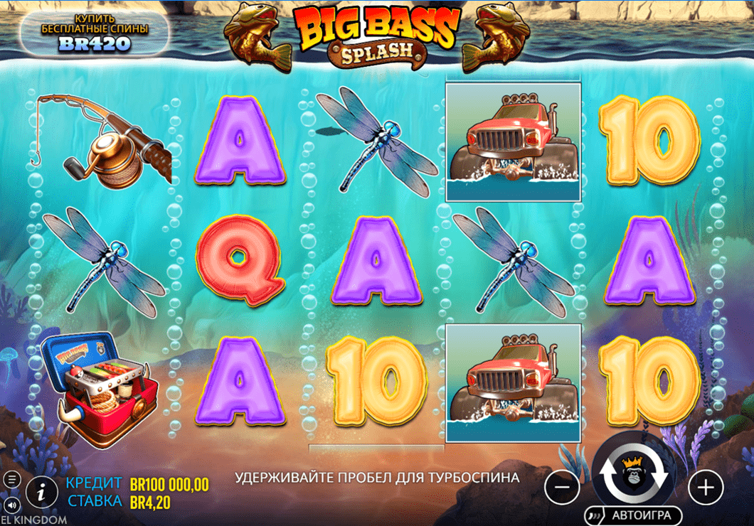 Демо режим в игре Big Bass Splash
