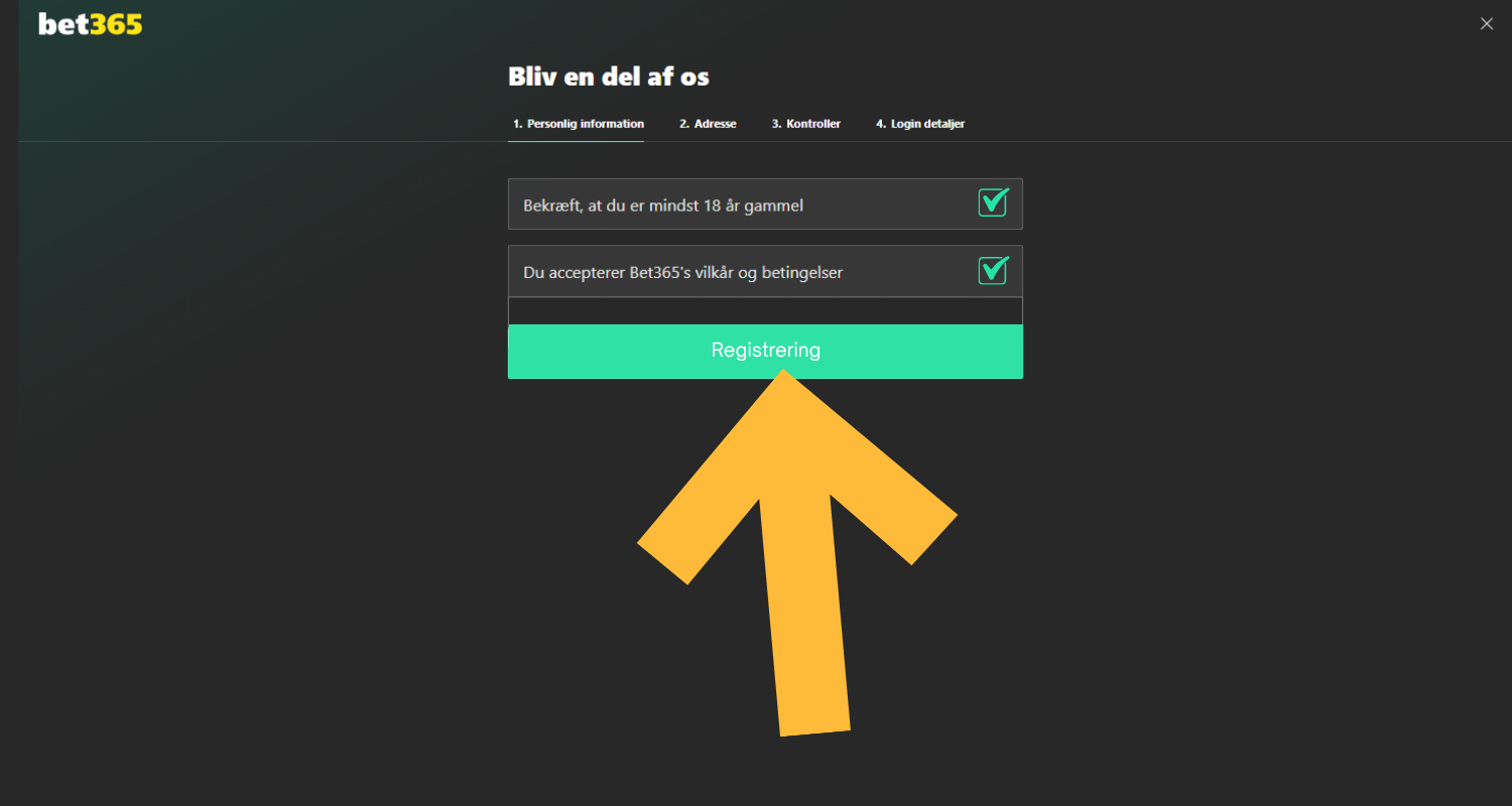 Klik på Registrer