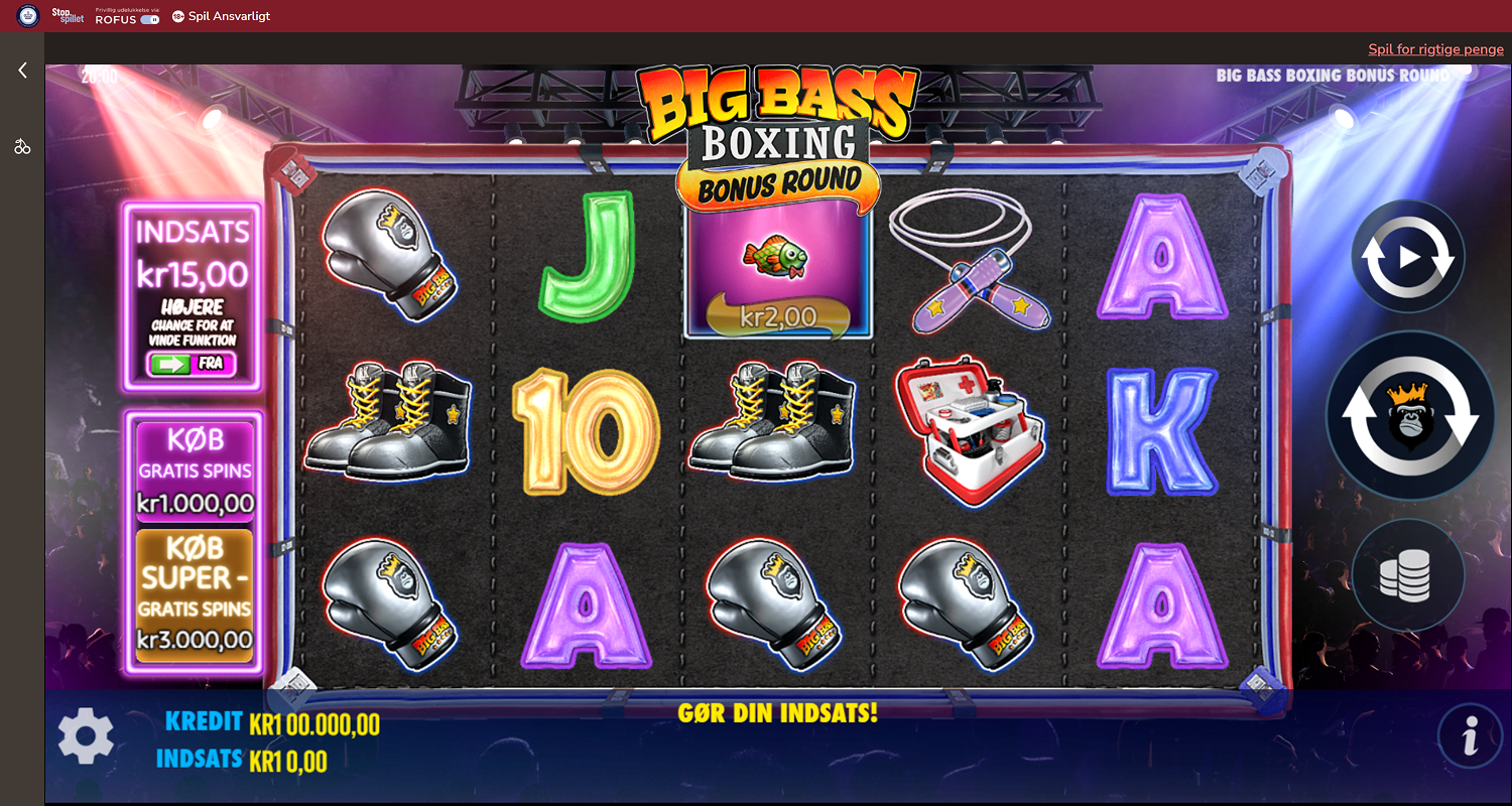 Start det valgte spil på Maria Casino, og udforsk dets funktioner