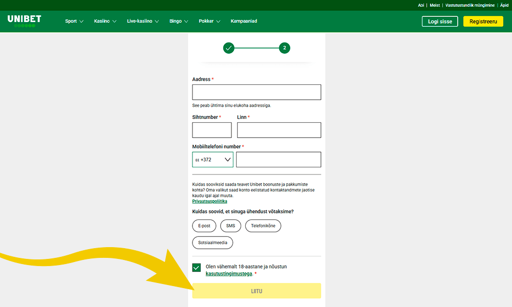 Sugar Rush 1000 mängu mängimiseks registreeruge