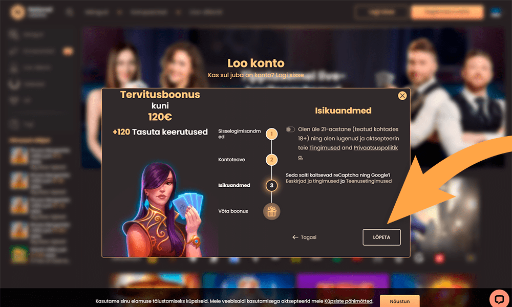 Kinnitage oma registreerumine National