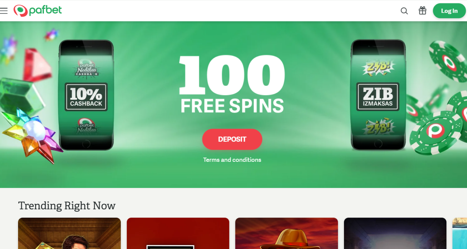 Liikuge PafBet veebilehele endale mugaval viisil