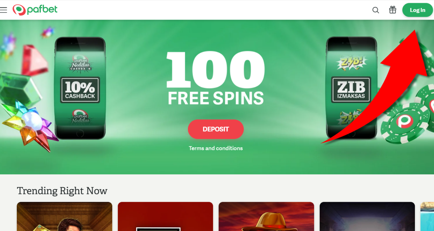 Esmalt aktiveerige roheline sisselogimisväli, seejärel klõpsake käsitsiregistreerimise nupul