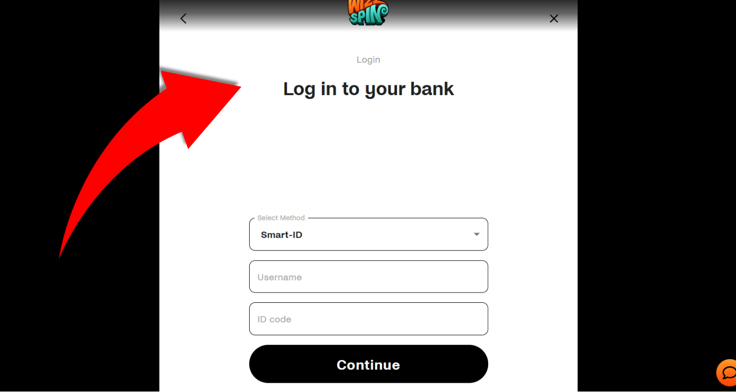 Sisestage saadud kinnituskood ja jätkake täitmisvormile pääsemiseks