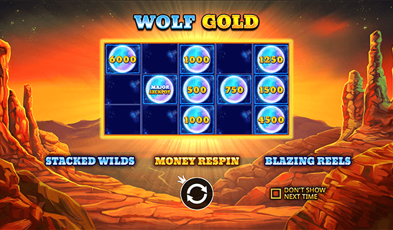 wolf-gold-start-screen