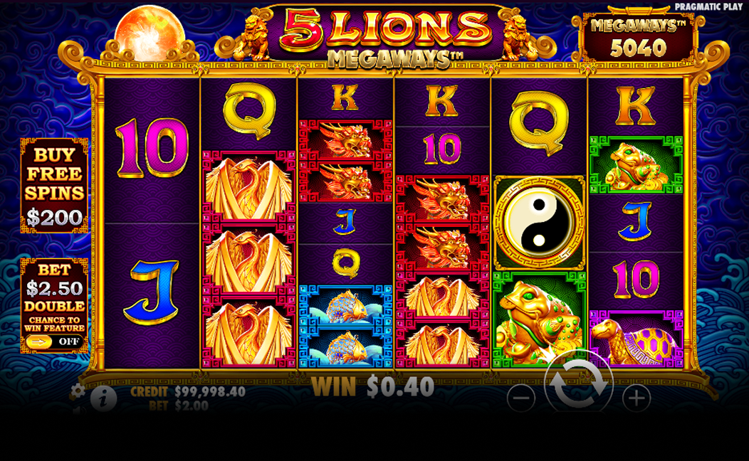 5 Lions Megaways Mode démo