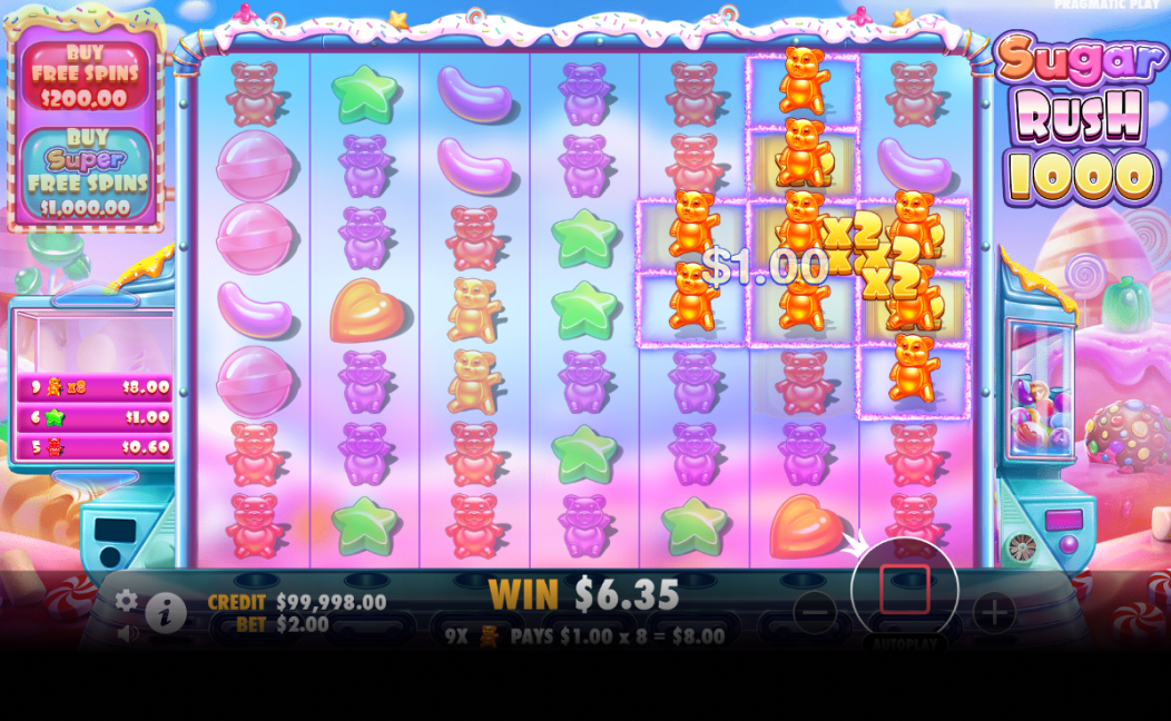 Sugar Rush 1000 Mode démo