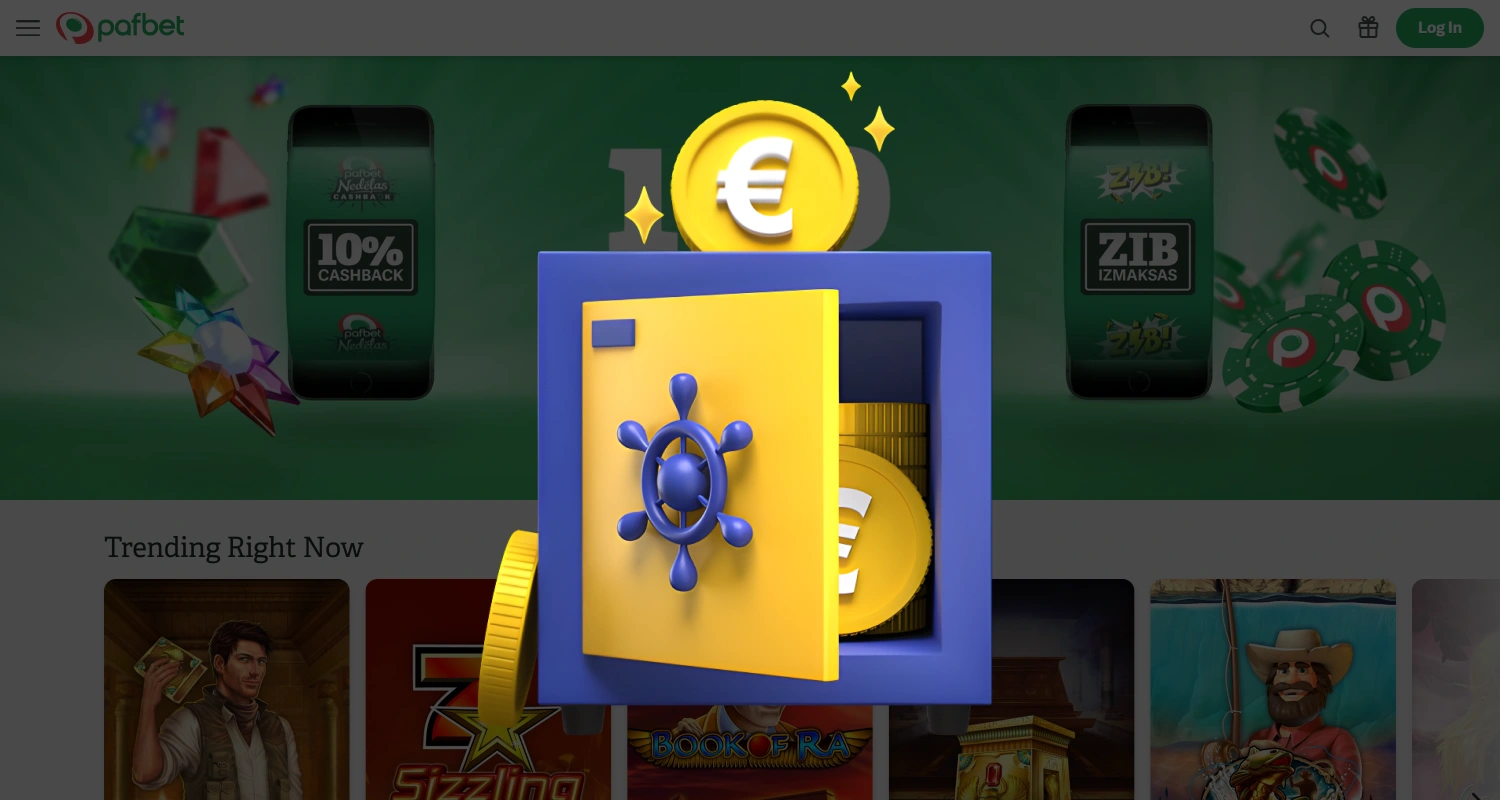 Καταθέστε χρήματα στον λογαριασμό σας στο PafBet