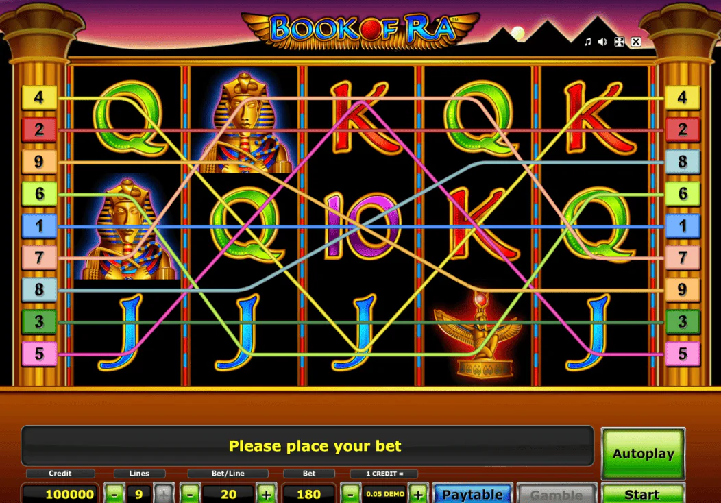 Book of Ra demo