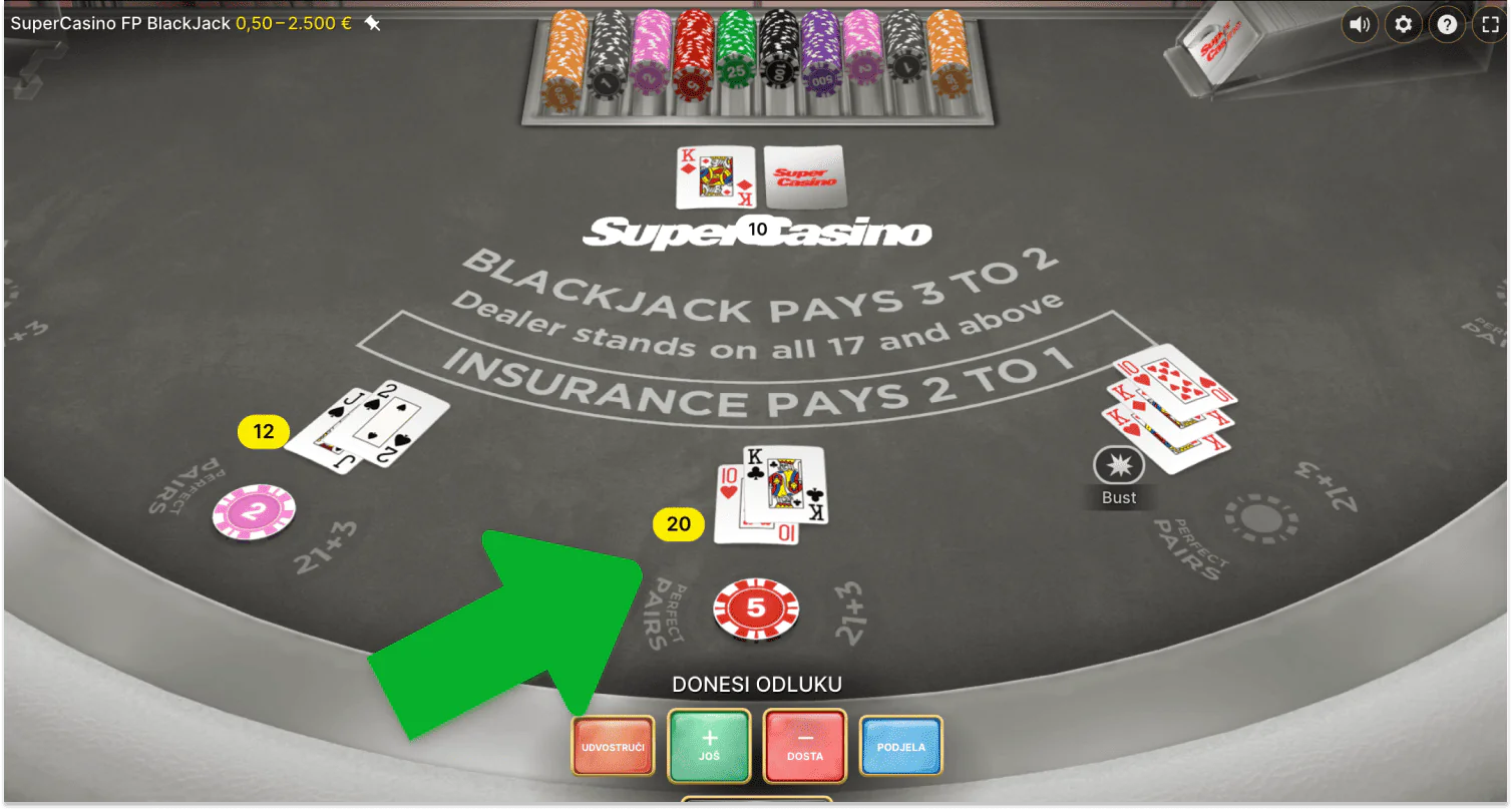 Limiti Blackjacka