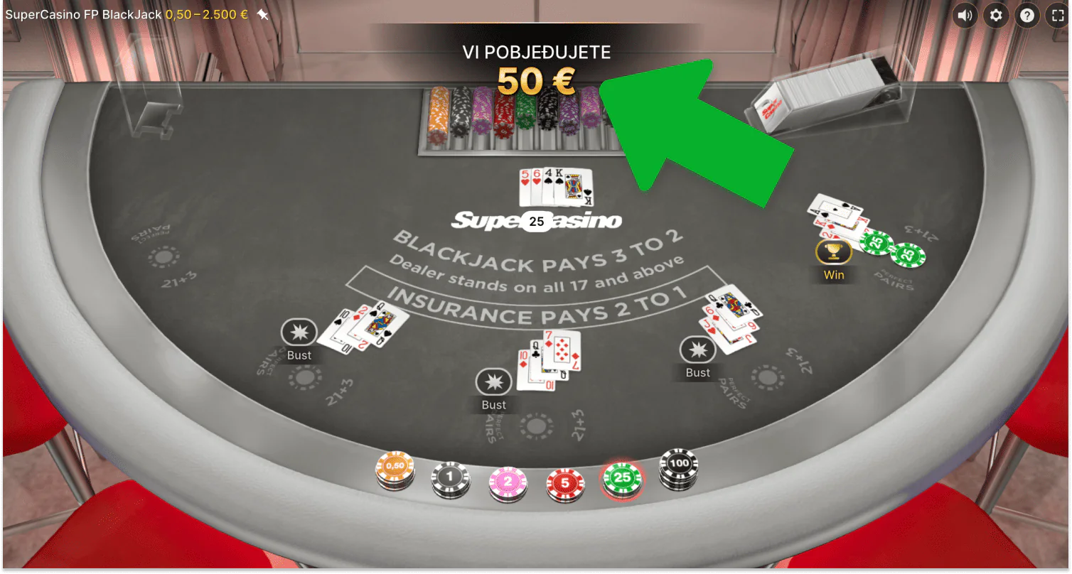 Prije pobjede u blackjacku