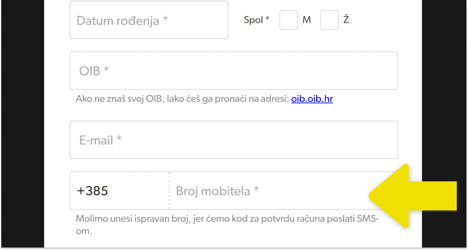 Unesite svoj broj telefona za registraciju u Rizk Casinu
