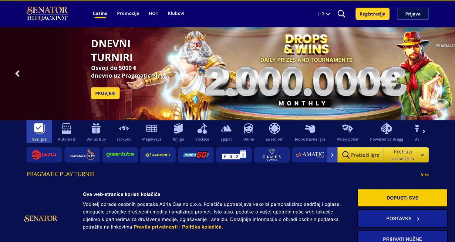 Posjetite službenu web stranicu Senatora