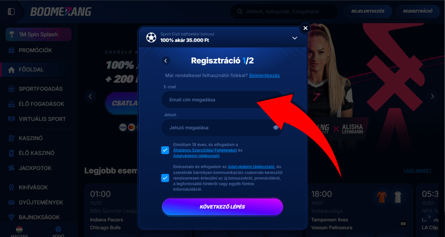 boomerang-bet regisztracio 2