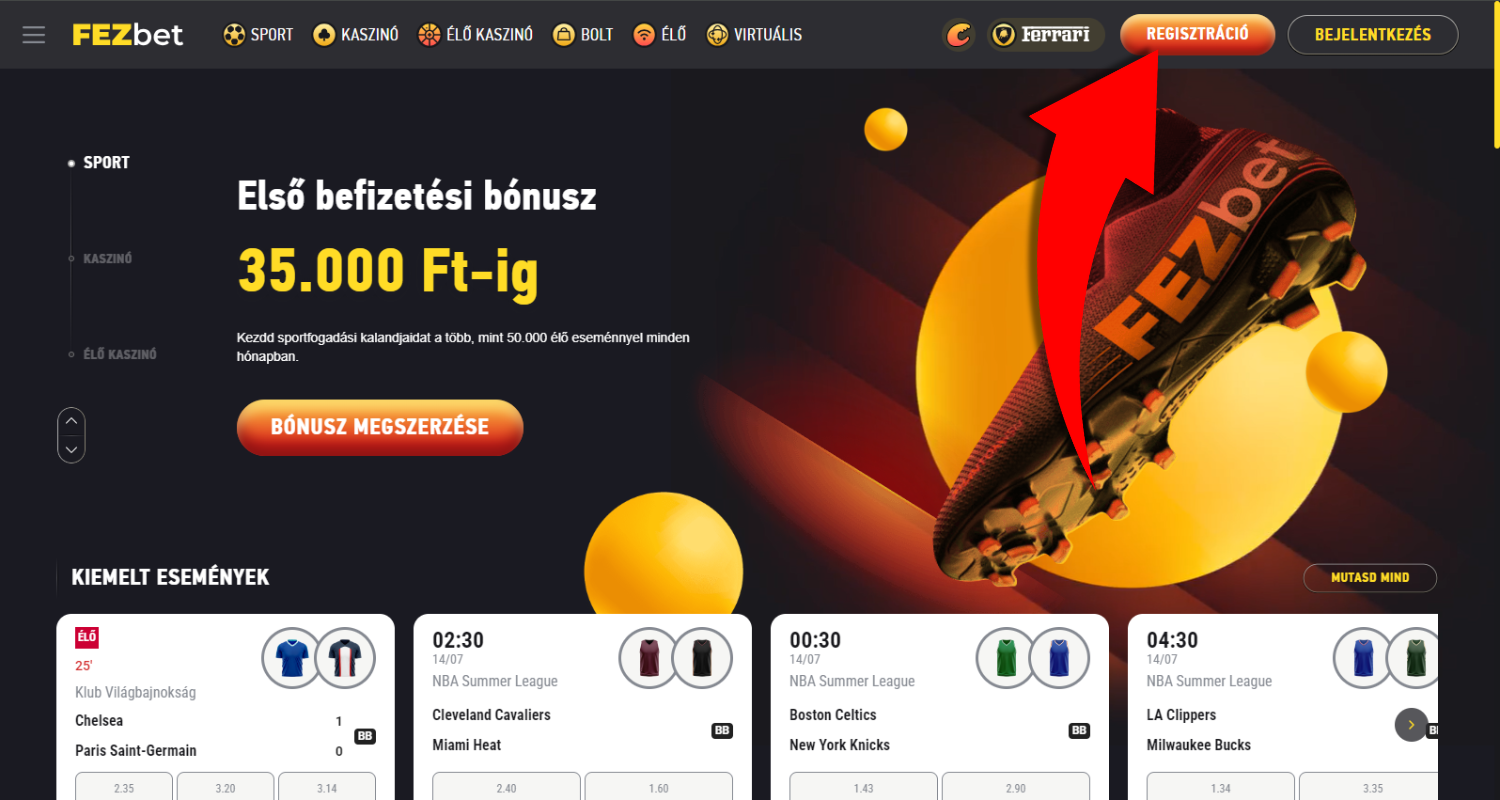 fezbet regisztracio 1