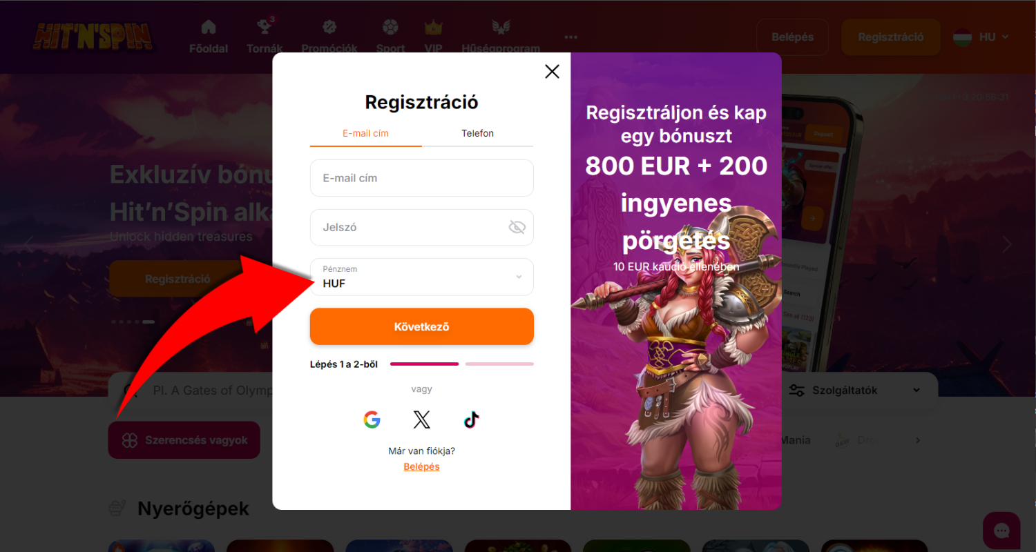 hitnspin regisztracio 5